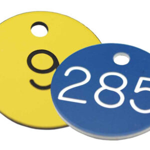 Traffolyte Valve Tags 30mm diameter. Pack of 25