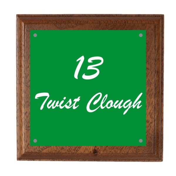 Small Light Wood House Sign - Image 3