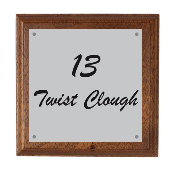 Small Light Wood House Sign - Image 5