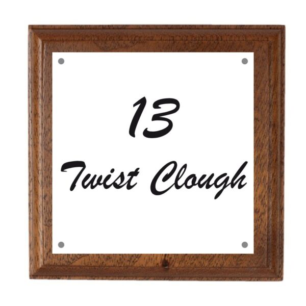 Small Light Wood House Sign - Image 6
